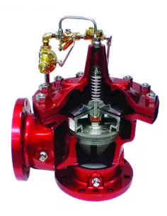 Fire Protection Pressure Relief Valve with Anti-Cavitation Trim - 50B-4KG1KOL & 2050B-4KG1KOL | Cla-Val | Philippopoulos s.a.