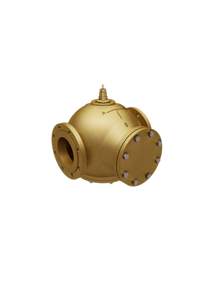 Control valve 2-way DN 65-150mm Reverse acting for cooling applications - Gun Metal | Clorius Controls
