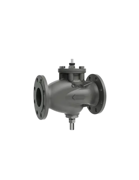 Control valve 2-way DN 100-150mm Reverse acting for cooling applications - Cast Steel | Clorius Controls | Philippopoulos s.a.