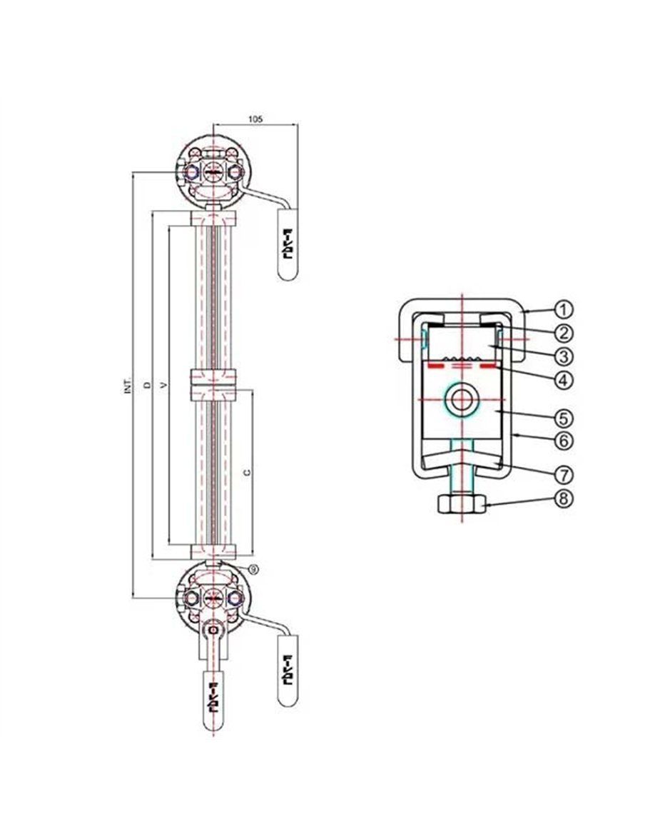 Υαλοστάσιο με ραβδωτό γυαλί (Reflex) - 0000142 | Fival Srl