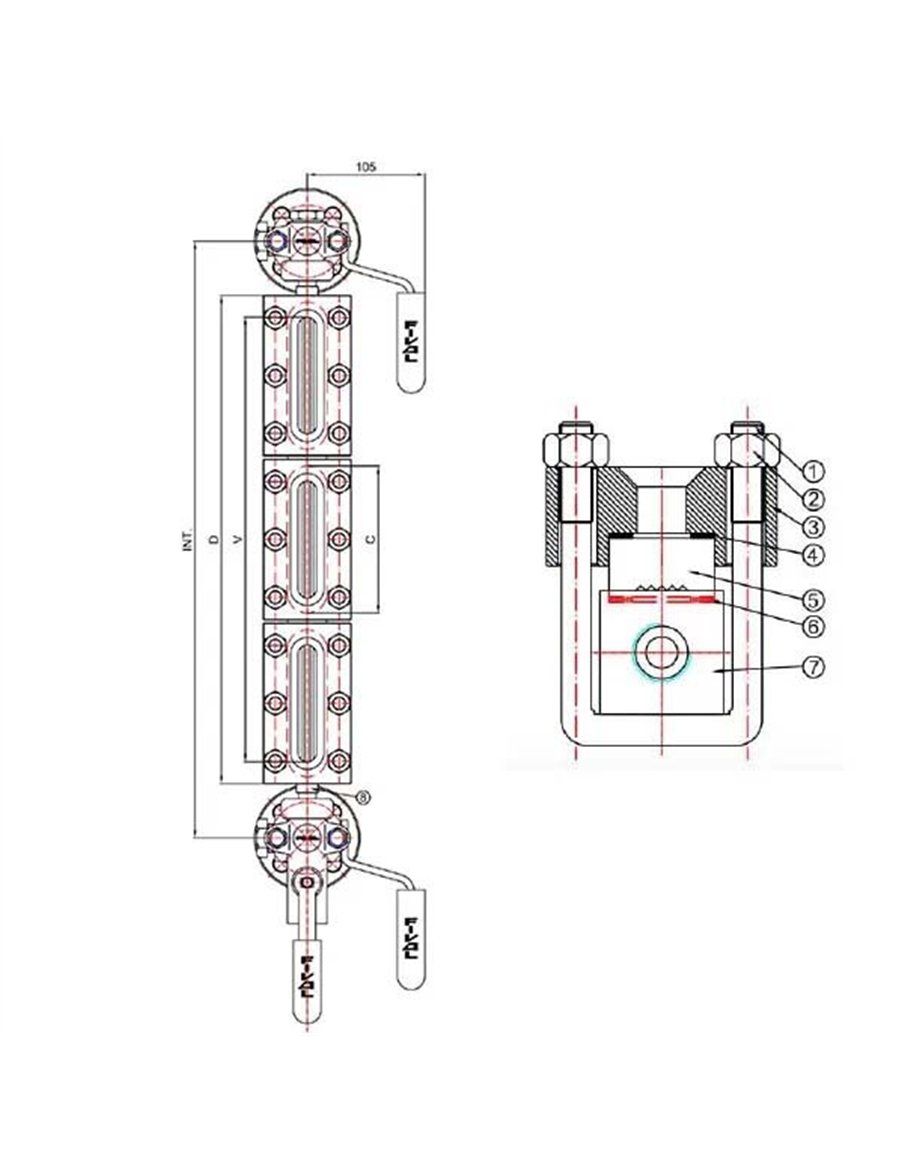 Υαλοστάσιο με ραβδωτό γυαλί (Reflex) - 00000143 | Fival Srl