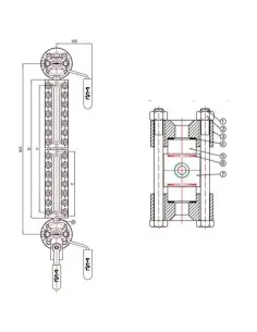 Level Indicators - Transparent Type - 00000147 - Trasparent Level Gauge Mod. TAF NX - NY | Fival Srl | Philippopoulos s.a.