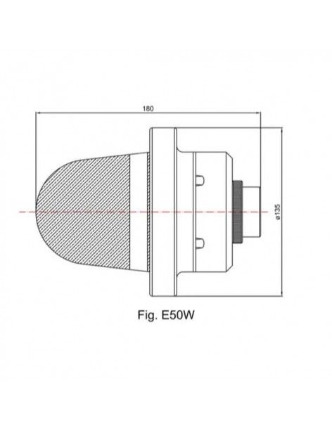 Υαλοστάσιο - 00000155 - Flameproof & Watertight Illumination Lamp - E50W | Fival Srl