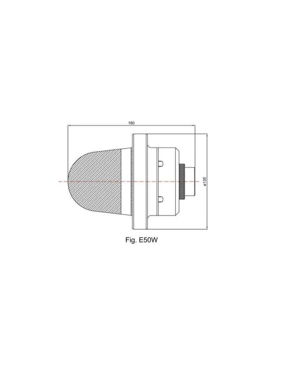 Level Indicators - 00000155 - Flameproof & Watertight Illumination Lamp - E50W | Fival Srl