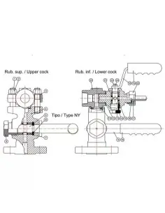 Level Indicators - Level Cock Gauge - 00000165 - Level Cock Gauge Type NY PN100 | Fival Srl | Philippopoulos s.a.