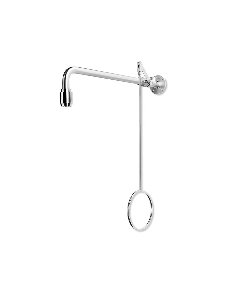Body safety shower stainless steel, wall mounted exposed version - PremiumLine - BR 082 095 | B-Safety