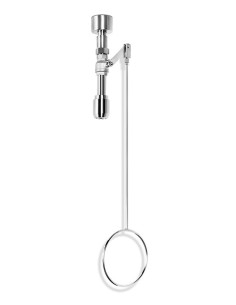 Body safety shower stainless steel, ceiling mounted, exposed pipework - PremiumLine - BR 085 095 | B-Safety - B-Safety