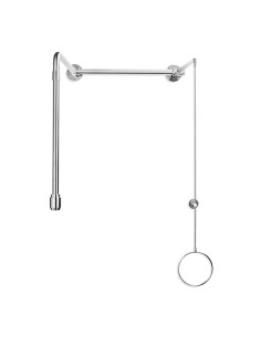 Body safety shower stainless steel, above door installation in 2850 mm height - PremiumLine - BR 084 195 | B-Safety - B-Safety