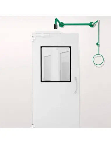 Variable body safety shower above door installation, exposed pipework - ClassicLine - BR 084 085 / V | B-Safety | Philippopou...