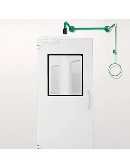 Variable body safety shower above door installation, exposed pipework - ClassicLine - BR 084 085 / V | B-Safety | Philippopou...