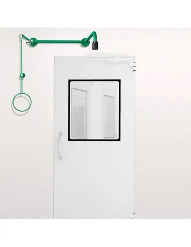 Variable body safety shower above door installation, exposed pipework - ClassicLine - BR 084 085 / V | B-Safety | Philippopou...