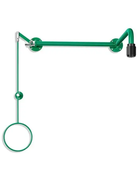 Variable body safety shower above door installation, exposed pipework - ClassicLine - BR 084 085 / V | B-Safety | Philippopou...