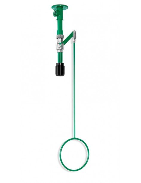 Variable body safety shower ceiling mounted, exposed pipework - ClassicLine - BR 085 085 / V | B-Safety