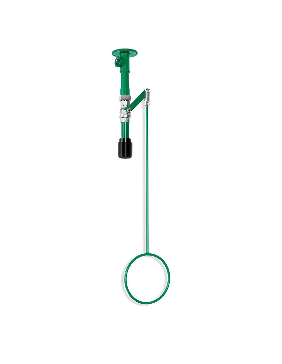 Variable body safety shower ceiling mounted, exposed pipework - ClassicLine - BR 085 085 / V | B-Safety