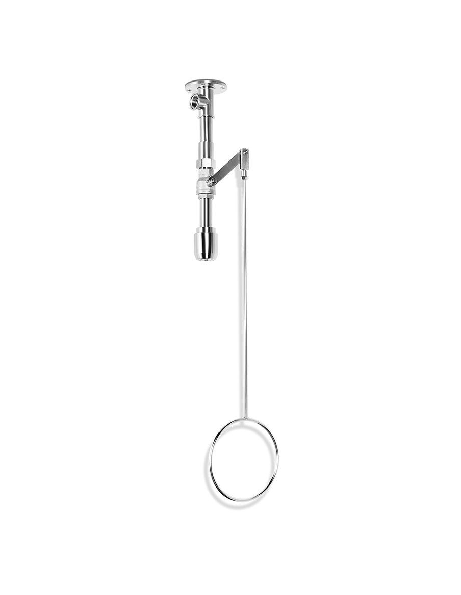 Variable body safety shower ceiling mounted, exposed pipework - PremiumLine - BR 085 095 / V | B-Safety