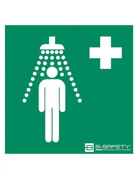 Body safety shower ceiling mounted, exposed pipework - ClassicLine - BR 073 085 | B-Safety | Philippopoulos s.a.