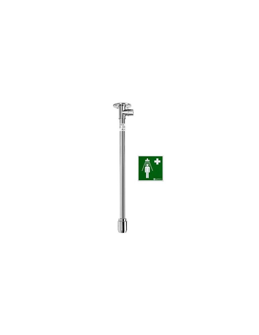 Body safety shower ceiling mounted, exposed pipework - PremiumLine - BR 073 095 | B-Safety