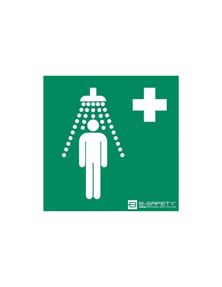 Variable Body safety shower ceiling mounted, exposed pipework - PremiumLine - BR 073 095 / V | B-Safety