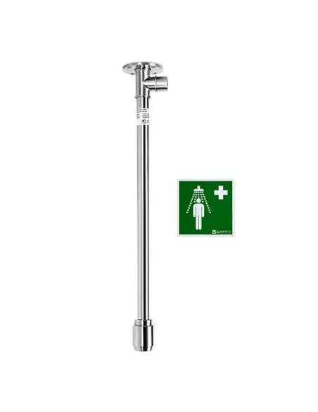 Variable Body safety shower ceiling mounted, exposed pipework - PremiumLine - BR 073 095 / V | B-Safety | Philippopoulos s.a.