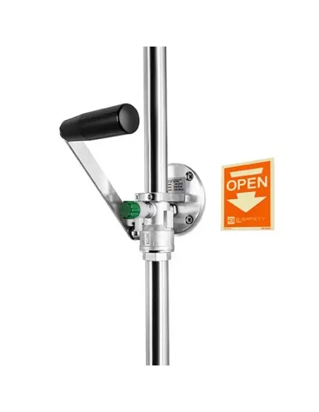 Body safety shower wall mounted, exposed pipework - PremiumLine - BR 025 995 | B-Safety | Philippopoulos s.a.