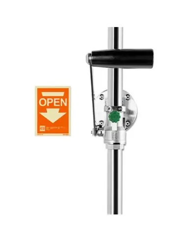 Body safety shower wall mounted, exposed pipework - PremiumLine - BR 025 995 | B-Safety | Philippopoulos s.a.