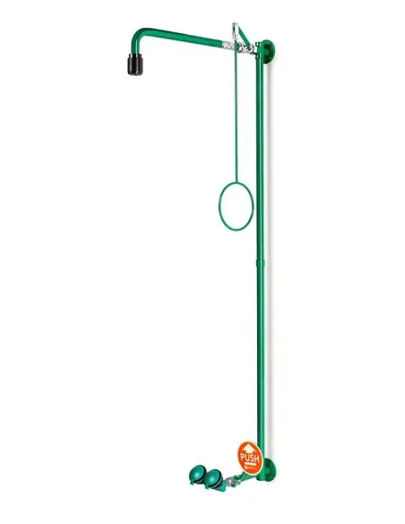 Emergency shower wall mounted, with safety eye shower - ClassicLine - BR 861 085 | B-Safety | Philippopoulos s.a.