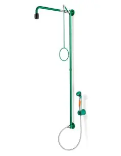 Emergency shower wall mounted, with hand-held eye shower - ClassicLine - BR 864 085 | B-Safety | Philippopoulos s.a.