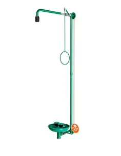 Emergency shower wall mounted, with safety eye shower with bowl - ClassicLine - BR 867 085 | B-Safety | Philippopoulos s.a.