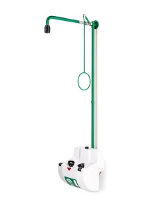 Emergency shower wall mounted, with eye/face wash unit with bowl & lid - ClassicLine - BR 868 085 | B-Safety - B-Safety
