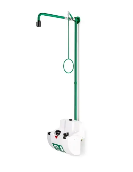 Emergency shower wall mounted, with eye/face wash unit with bowl & lid - ClassicLine - BR 868 085 | B-Safety | Philippopoulos...