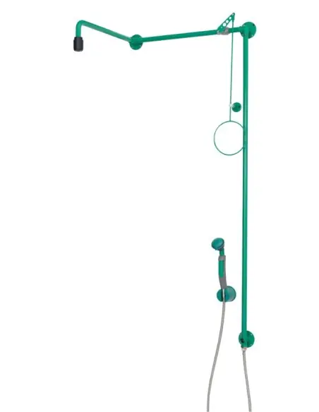 Emergency shower above door inst., body shower with hand-held eye shower - ClassicLine - BR 873 085 | B-Safety | Philippopoul...