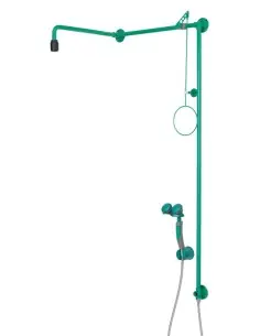 Emergency shower above door inst., body shower with hand-held eye shower - ClassicLine - BR 874 085 | B-Safety | Philippopoul...