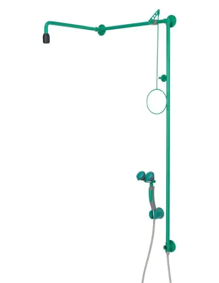Emergency shower above door inst., body shower with hand-held eye shower - ClassicLine - BR 874 085 | B-Safety | Philippopoul...