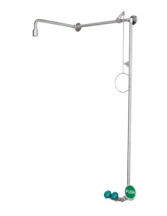 Emergency shower body safety shower with eye shower - PremiumLine - BR 871 095 | B-Safety - B-Safety