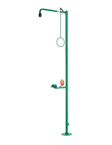 Industrial safety shower, freestanding, body safety shower with eye shower - ClassicLine - BR 832 085 | B-Safety | Philippopo...