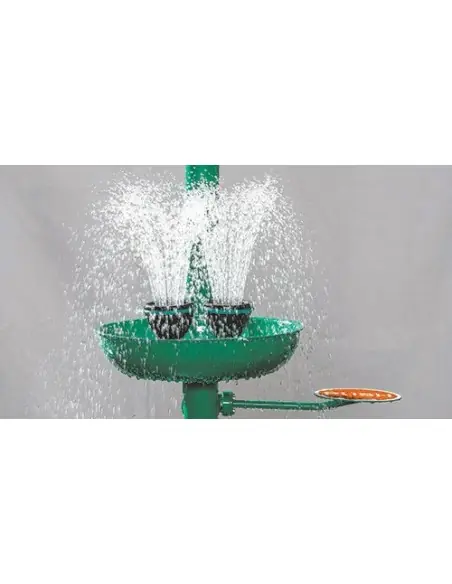 Industrial safety shower, freestanding, draining of the eye shower over the stand pipe - ClassicLine - BR 837 585 | B-Safety ...