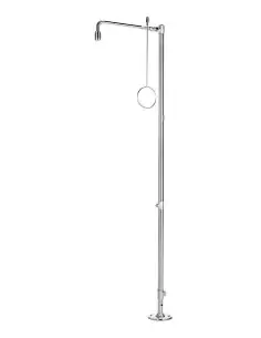 Industrial safety shower, freestanding, stainless steel, floor mounted, body safety shower - PremiumLine - BR 830 095 | B-Saf...