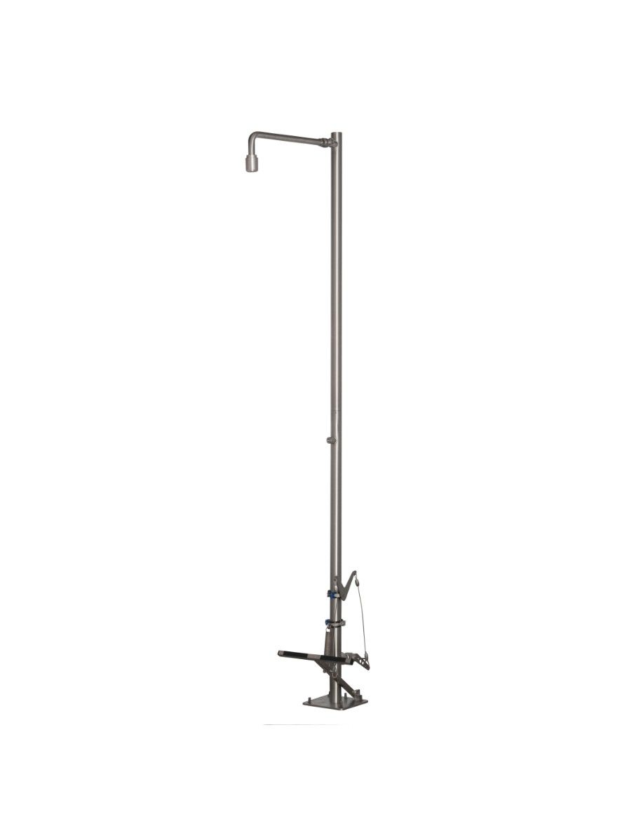 Self-draining body safety shower - PremiumLine - BR 830 195 | B-Safety