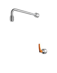 Frost-protected self-draining body safety shower - PremiumLine - BR 885 095 | B-Safety - B-Safety