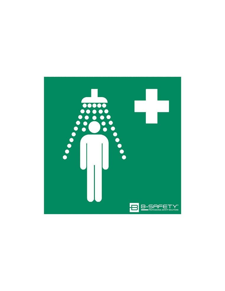 Frost-protected self-draining body safety shower - PremiumLine - BR 885 095 | B-Safety