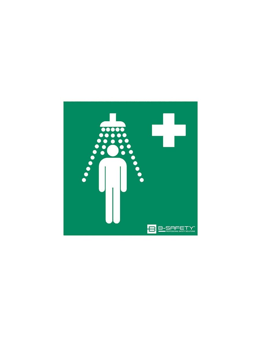 Frost-protected self-draining body safety shower - PremiumLine - BR 885 095 | B-Safety