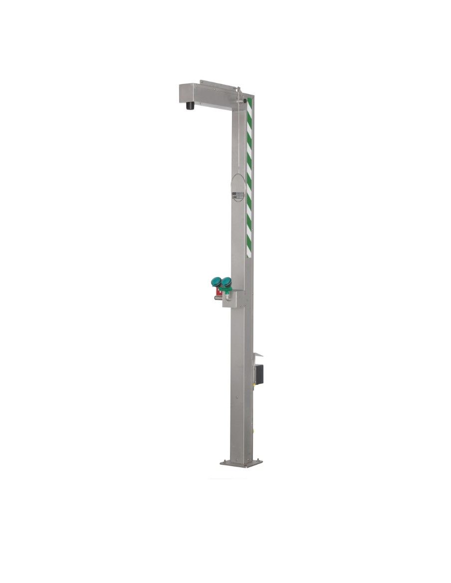 Frostprotected heated body shower with eye shower - PremiumLine - BR 816 095 | B-Safety