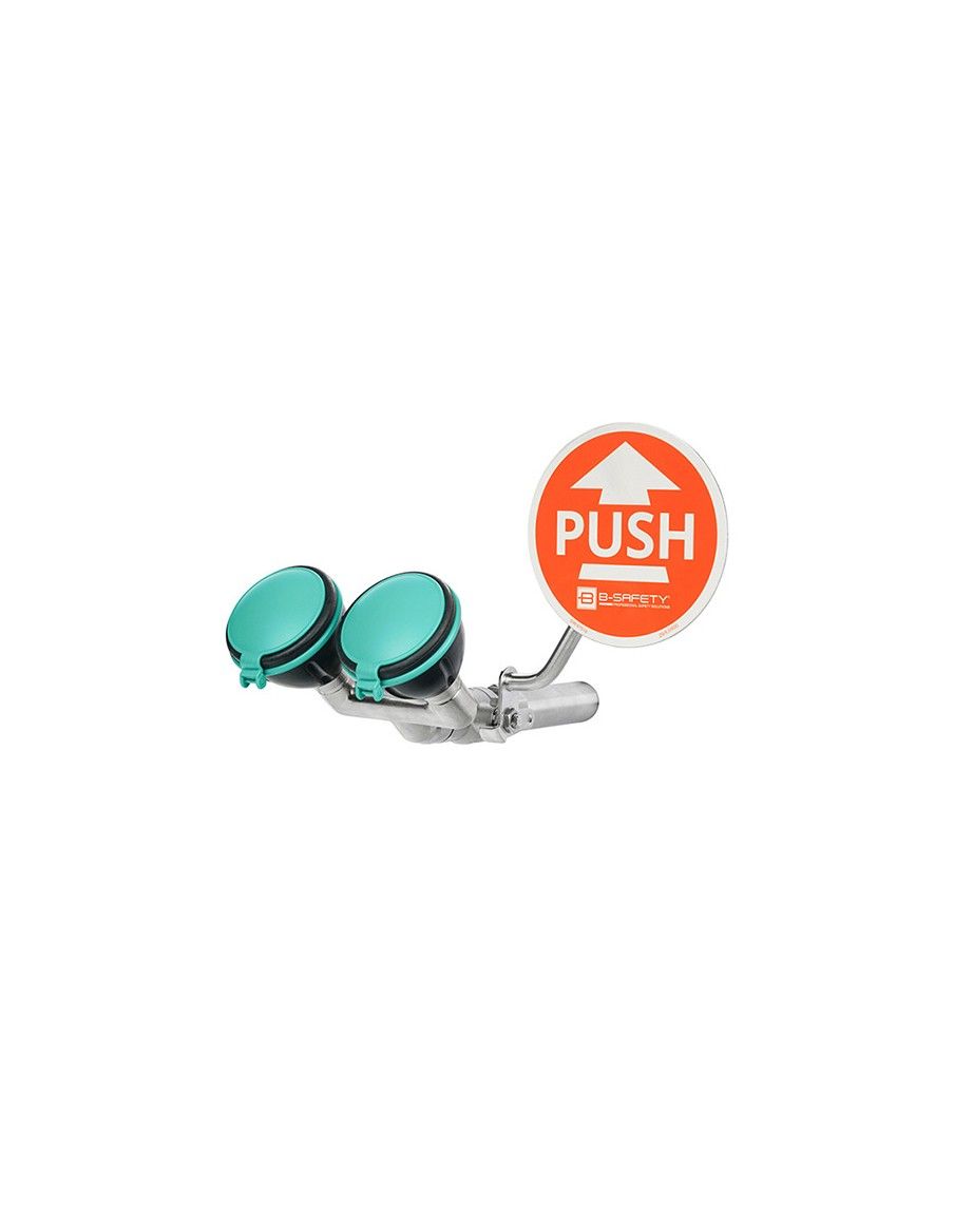 Safety eye shower with two spray heads 45° - PremiumLine - BR 210 095 | B-Safety