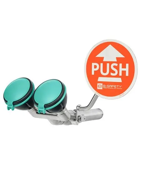 Safety eye shower with two spray heads 45° - PremiumLine - BR 210 095 | B-Safety | Philippopoulos s.a.