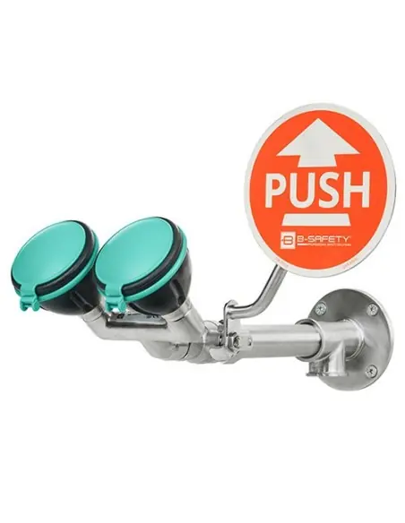 Safety eye shower with two spray heads 45° - PremiumLine - BR 250 095 | B-Safety | Philippopoulos s.a.