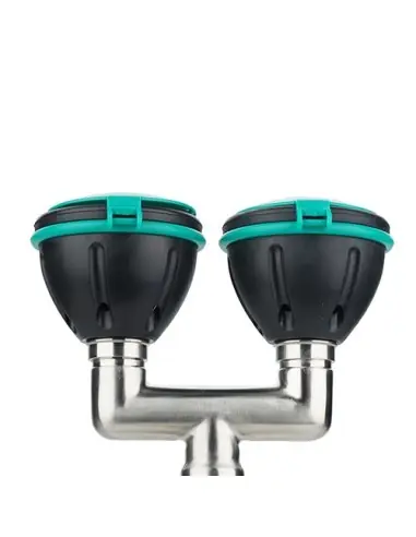 Safety eye shower with two spray heads 45° - PremiumLine - BR 250 095 | B-Safety | Philippopoulos s.a.