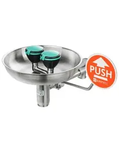 Safety eye shower with stainless steel bowl - PremiumLine - BR 300 095 | B-Safety | Philippopoulos s.a.