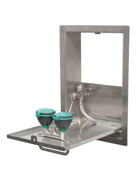 Safety eye shower in stainless steel cabinet - PremiumLine - BR 270 095 | B-Safety | Philippopoulos s.a.