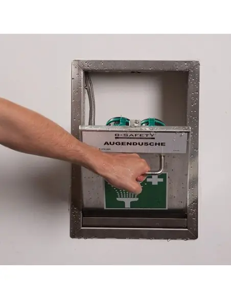 Safety eye shower in stainless steel cabinet - PremiumLine - BR 270 095 | B-Safety | Philippopoulos s.a.