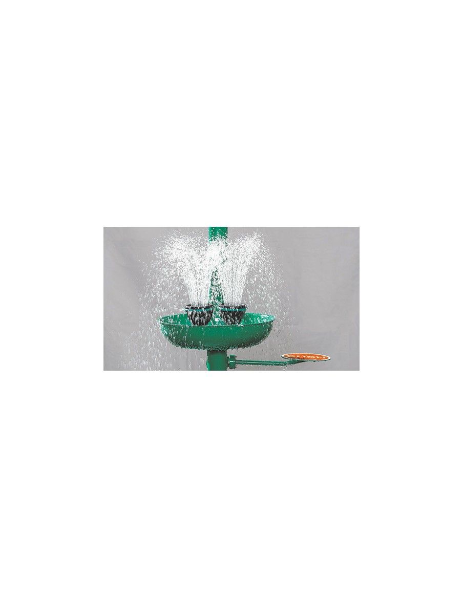 Safety eye shower with stainless steel bowl - PremiumLine - BR 305 095 | B-Safety